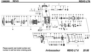 画像1: 【アブ純正お取り寄せパーツ：納期1ヶ月】Revo LT6　製品コード：1366285