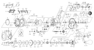 画像1: 【ダイワ純正お取り寄せパーツ：納期1ヶ月】25ソルティガIC 100P-DH-C　製品コード：00631584