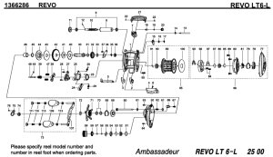 画像1: 【アブ純正お取り寄せパーツ：納期1ヶ月】Revo LT6-L　製品コード：1366286
