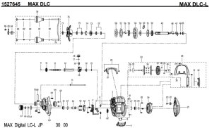 画像1: 【アブ純正お取り寄せパーツ：納期1ヶ月】2021年モデル DLC［MAX］MAX DLC-L　製品コード：1527645