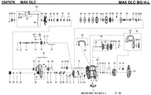 画像1: 【アブ純正お取り寄せパーツ：納期1ヶ月】2021年モデル DLC BG［MAX］ MAX DLC BG H-L　製品コード：1547076