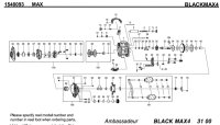 【アブ純正お取り寄せパーツ：納期1ヶ月】2021年モデル ブラックマックス BLACKMAX4　製品コード：1548093