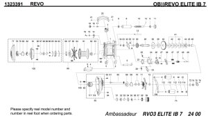 画像1: 【アブ純正お取り寄せパーツ：納期1ヶ月】Revo エリート IB 7　製品コード：1323391