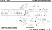 【アブ純正お取り寄せパーツ：納期1ヶ月】Revo エリート IB ROCKET9　製品コード：1323389
