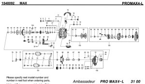 画像1: 【アブ純正お取り寄せパーツ：納期1ヶ月】2021年モデル プロマックス PROMAX4-L　製品コード：1548092