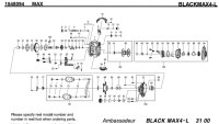 【アブ純正お取り寄せパーツ：納期1ヶ月】2021年モデル ブラックマックス BLACKMAX4-L　製品コード：1548094
