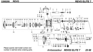 画像1: 【アブ純正お取り寄せパーツ：納期1ヶ月】Revo エリート 7　製品コード：1285255