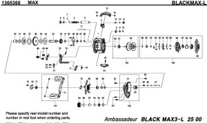 画像1: 【アブ純正お取り寄せパーツ：納期1ヶ月】2016年モデル ブラックマックス BLACKMAX3-L　製品コード：1365368
