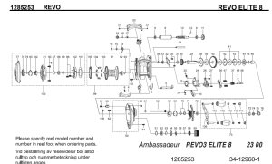 画像1: 【アブ純正お取り寄せパーツ：納期1ヶ月】Revo エリート 8　製品コード：1285253