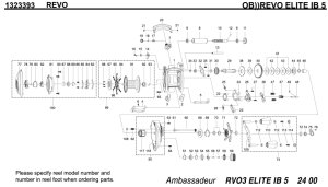 画像1: 【アブ純正お取り寄せパーツ：納期1ヶ月】Revo エリート IB 5　製品コード：1323393