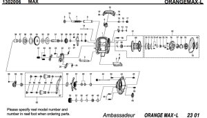画像1: 【アブ純正お取り寄せパーツ：納期1ヶ月】2016年モデル オレンジマックス ORANGEMAX-L　製品コード：1302006