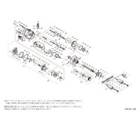 【シマノ純正お取り寄せパーツ：納期1ヶ月】26カルカッタコンクエスト DC 100HG RIGHT　商品コード：048691