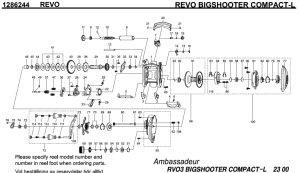 画像1: 【アブ純正お取り寄せパーツ：納期1ヶ月】Revo BIGSHOOTER COMPACT-L　製品コード：1286244