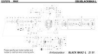 【アブ純正お取り寄せパーツ：納期1ヶ月】2012年モデル ブラックマックス/シルバーマックス/プロマックス BLACKMAX2-L　製品コード：1237078