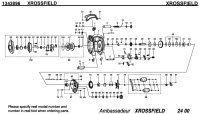 【アブ純正お取り寄せパーツ：納期1ヶ月】クロスフィールド XROSSFIELD　製品コード：1343896