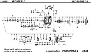 画像1: 【アブ純正お取り寄せパーツ：納期1ヶ月】クロスフィールド XROSSFIELD-L　製品コード：1343897