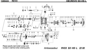 画像1: 【アブ純正お取り寄せパーツ：納期1ヶ月】Revo 3 SX-HS-L　製品コード：1265424