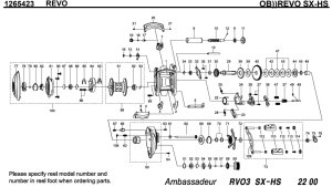 画像1: 【アブ純正お取り寄せパーツ：納期1ヶ月】Revo 3 SX-HS　製品コード：1265423