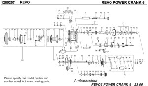画像1: 【アブ純正お取り寄せパーツ：納期1ヶ月】Revo POWER CRANK 6　製品コード：1285257