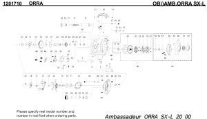 画像1: 【アブ純正お取り寄せパーツ：納期1ヶ月】ORRA SX-L　製品コード：1201710
