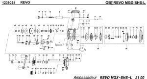 画像1: 【アブ純正お取り寄せパーツ：納期1ヶ月】Revo MGX-SHS-L　製品コード：1239024
