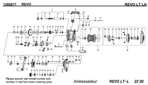 画像1: 【アブ純正お取り寄せパーツ：納期1ヶ月】Revo LT LH　製品コード：1260877