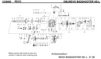 【アブ純正お取り寄せパーツ：納期1ヶ月】Revo BIGSHOOTER HS-L　製品コード：1239095