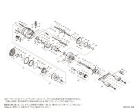 【シマノ純正お取り寄せパーツ：納期1ヶ月】26カルカッタコンクエスト DC 200HG RIGHT　商品コード：048738