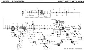 画像1: 【アブ純正お取り寄せパーツ：納期1ヶ月】REVO MGX THETA 2500S　製品コード：1517637