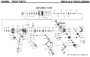 画像1: 【アブ純正お取り寄せパーツ：納期1ヶ月】REVO ALX THETA 2500SH　製品コード：1530586