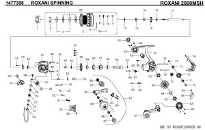 画像1: 【アブ純正お取り寄せパーツ：納期1ヶ月】ROXANI 2500MSH　製品コード：1477398