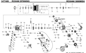 画像1: 【アブ純正お取り寄せパーツ：納期1ヶ月】ROXANI 3000MSH　製品コード：1477400