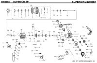 【アブ純正お取り寄せパーツ：納期1ヶ月】Superior 2500MSH　製品コード：1500958