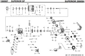 画像1: 【アブ純正お取り寄せパーツ：納期1ヶ月】Superior 2500SH　製品コード：1500957