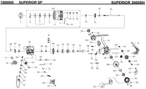 画像1: 【アブ純正お取り寄せパーツ：納期1ヶ月】Superior 2000SH 　製品コード：1500955