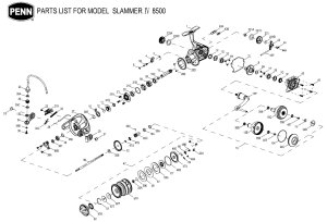 画像1: 【アブ純正お取り寄せパーツ：納期1ヶ月】SLAMMER IV 8500　製品コード：1545769