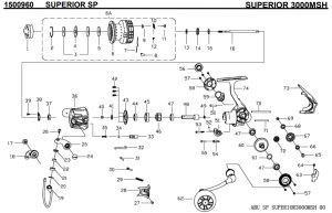 画像1: 【アブ純正お取り寄せパーツ：納期1ヶ月】Superior 3000MSH　製品コード：1500960