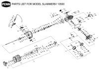 【アブ純正お取り寄せパーツ：納期1ヶ月】SLAMMER IV 10500　製品コード：1545771