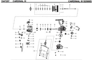 画像1: 【アブ純正お取り寄せパーツ：納期1ヶ月】CARDINAL III S 2500D　製品コード：1547257