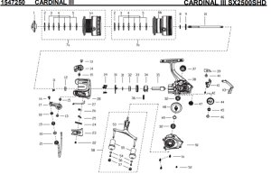 画像1: 【アブ純正お取り寄せパーツ：納期1ヶ月】CARDINAL III SX 2500SHD　製品コード：1547250