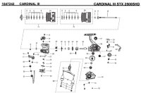 【アブ純正お取り寄せパーツ：納期1ヶ月】CARDINAL III STX 2500SHD　製品コード：1547242