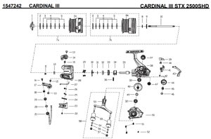 画像1: 【アブ純正お取り寄せパーツ：納期1ヶ月】CARDINAL III STX 2500SHD　製品コード：1547242
