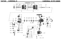 【アブ純正お取り寄せパーツ：納期1ヶ月】CARDINAL III STX 2000S　製品コード：1547240