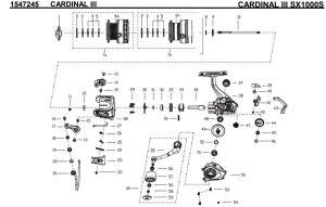 画像1: 【アブ純正お取り寄せパーツ：納期1ヶ月】CARDINAL III SX 1000S　製品コード：1547245