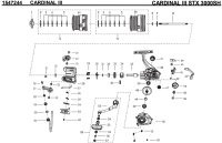 【アブ純正お取り寄せパーツ：納期1ヶ月】CARDINAL III STX 3000SH　製品コード：1547244
