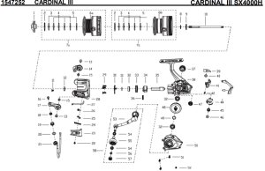 画像1: 【アブ純正お取り寄せパーツ：納期1ヶ月】CARDINAL III SX 4000H　製品コード：1547252