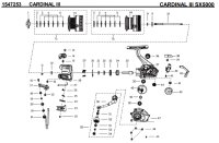 【アブ純正お取り寄せパーツ：納期1ヶ月】CARDINAL III SX 5000　製品コード：1547253