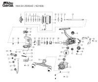 【アブ純正お取り寄せパーツ：納期1ヶ月】Max SX 2500SHD　製品コード：1621906