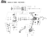 【アブ純正お取り寄せパーツ：納期1ヶ月】Max X 1000 糸付き　製品コード：1621835