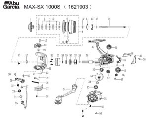 画像1: 【アブ純正お取り寄せパーツ：納期1ヶ月】Max SX 1000S　製品コード：1621903